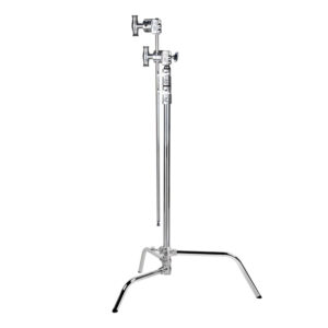 Kupo 40in Master C-Stand with Sliding Leg Kit & Quick Release System – Silver