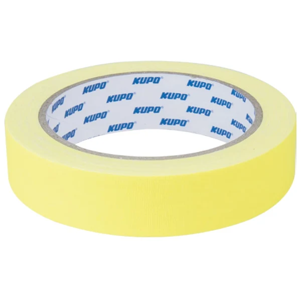 KUPO Cloth Spike Tape 15 Yard (L) X 24mm (W) (Yellow)